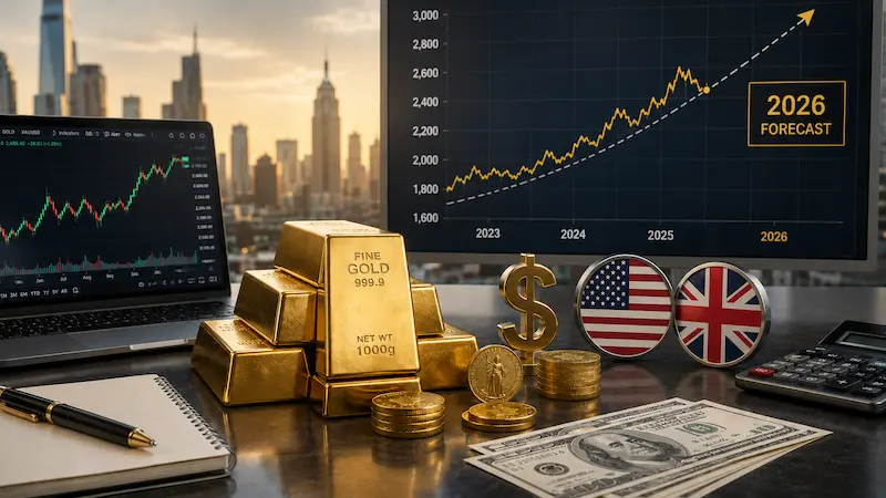 Gold Price Forecast 2026 — Will XAU/USD Hit $5,000, $6,000 or Higher?