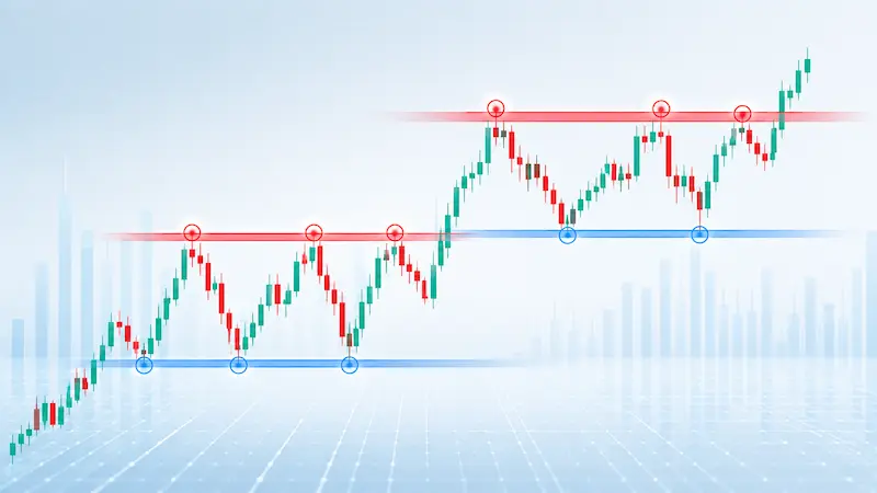How to Identify Support and Resistance Levels on Any Forex or Gold Chart — Step by Step — Technical Analysis article on FloatForex
